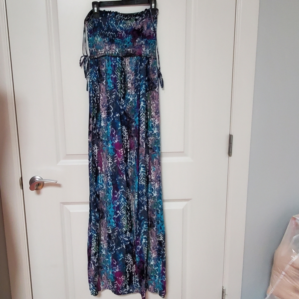Motherhood Maternity  Colorful Maxi Dress Size S
